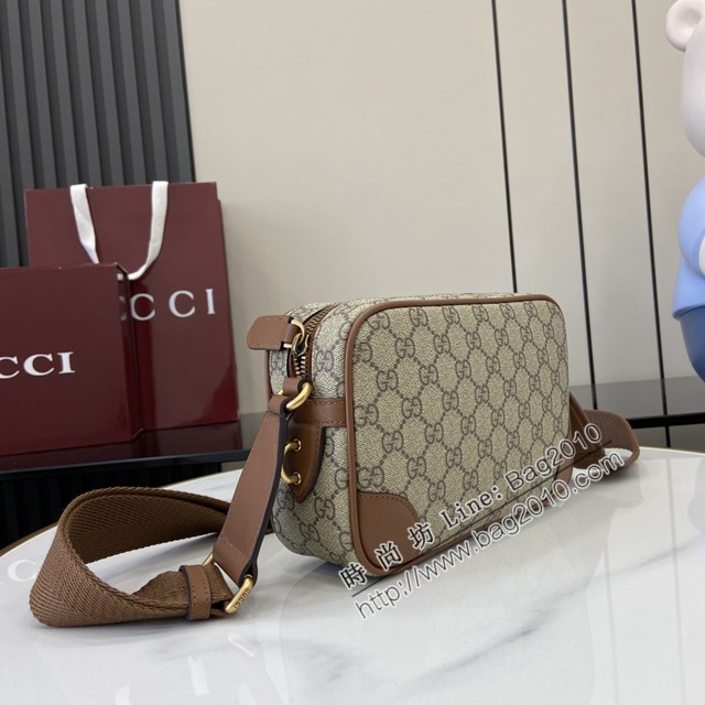 Gucci專櫃古馳最新款Emblem男士旅行系列斜挎包肩背包 jh2583型號：821216